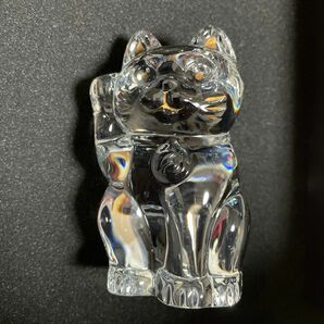 Baccarat バカラ バカラ招き猫 招き猫 ラッキーキャット クリア