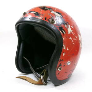 銀ベル期! BELL 500TX ジェットヘルメット Ｍシェル 雰囲気抜群！★60年代 ベル 500-TX R-T McHAL ナックルヘッド パンヘッド ショベルの画像1
