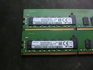 メモリ 16GB 1Rx4 DDR4 PC4-2666V 16GB×2枚 計：32GB サーバー　サムスン　samusung　２