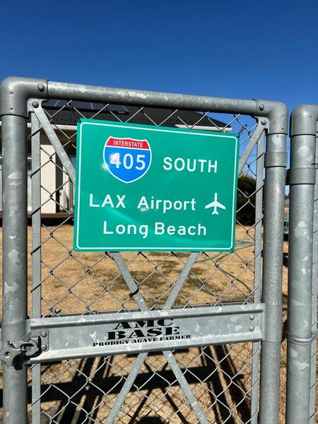 LAX AIRPORT アルミ看板　ハワイ　アメリカ雑貨