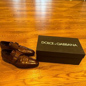 ドルチェアンドガッバーナDOLCE&GABBANA ビジネスシューズ ブラウン レザー 【美品】サイズ5 1/2