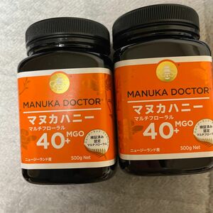 マヌカハニー　マヌカドクター　 ニュージーランド産　マルチフローラル　40＋MGO 500g 2本