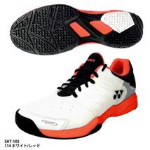 ★YONEX★新品　パワークッション105　23ｃｍ（3E)　ホワイト/レッド　テニスシューズ/ソフトテニス/クレー・砂入り人工芝コート用_画像1