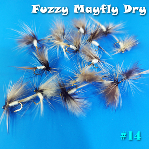 Fuzzy Mayfly Dry #14 8本