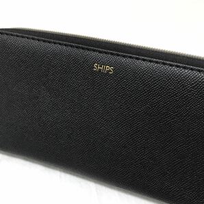 新品未使用 SHIPS シップス カードたっぷり収納長財布 ブラックの画像3