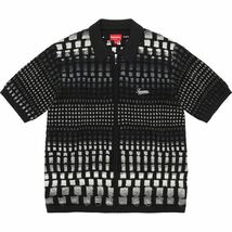 Supreme Gradient Grid Zip Up Polo 2023SS Black Lサイズ 新品未使用 直営店購入_画像1