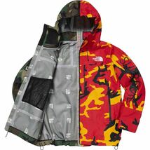 Supreme/The North Face Split Taped Seam Shell Jacket 2024SS Woodland Camo/Red Camo Sサイズ 新品未使用 直営店購入_画像2