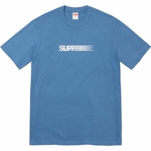 Supreme Motion Logo Tee 2023SS Faded Blue Mサイズ 新品未使用 直営店購入