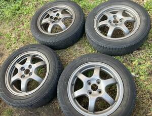 トヨタ純正 鍛造 軽量 10プリウス 4穴 175/65R15 流用に 5J+45 コペンなど Kカー コンパクトカー ナット付き手渡し歓迎1本目立つガリ傷あり