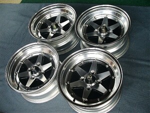 ★美品！当時物！★SSR ロンシャン XR-4 15×7.0J/7.5J 4穴 PCD114.3 Aタイプ★深リム！希少サイズ ４本★旧車 AE86 GX71★スピードスター