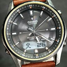 CASIO カシオ LINEAGE リニエージ LCW-M100DE-1A 腕時計 タフソーラー 電波時計 アナデジ カレンダー チタニウム メンズ 動作確認済み_画像2