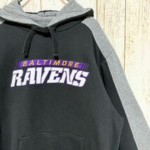 NFL Baltimore Ravens ボルチモア・レイブンズ スウェット パーカー L USA古着 アメリカ古着_画像1