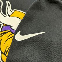 NIKE ナイキ NFL Minnesota Vikings ミネソタ・バイキングス プリント スウェット パーカー L USA古着 アメリカ古着_画像6