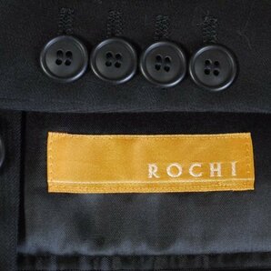 M763○ROCHI○170A5・２釦・背抜き・ブラックストライプシングルスーツ・ビジネスの画像3