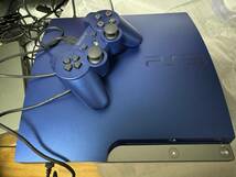 美品 PS3 SONY PlayStation3 レーシングパック タイタニウム・ブルー CECH-2500A GT 動作確認済_画像2