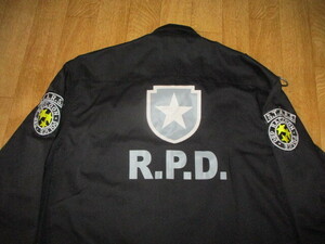 BIOHAZARD バイオハザード STARS ラクーンポリス R.P.D. ラクーン市警察 　パッチ多数　ジャケット　Lサイズ　美中古