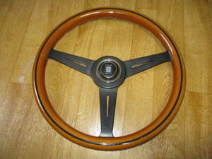  Nardi 36.5 classic black spoke * wooden steering wheel ring * horn button * Boss attaching ultimate beautiful used old car * Roadster 