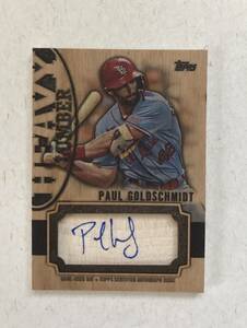 直筆サイン入り　GAME-USED　バットカード　Heavy Lumber　ポール・ゴールドシュミット　paul goldschmidt　MLB 2024 TOPPS SERIES 1