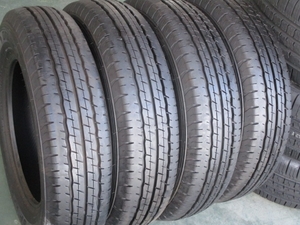 ダンロップ　ＳＰ１７５Ｌ　１５５／８０Ｒ１４　８８／８６Ｎ　ＬＴ　２０１５年　８～９分山　４本　プロボックス等