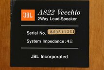 JBL A822 Vecchio スピーカー ペア スタンド付属_画像9