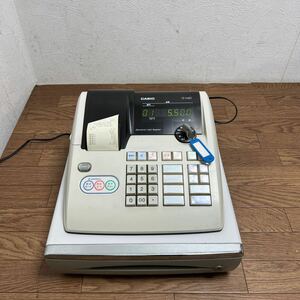 H68★CASIO 電子レジスター TE-M80 カシオ レジスター 店舗用品 会計 レジ 業務用 レジスタ 動作確認済み