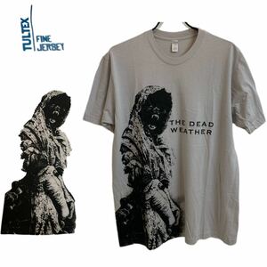 The Dead Weather ザ・デッド・ウェザー 2009s バンドTシャツ ツアーTシャツ ヴィンテージTシャツ プリント グレー系 M TULTEX アーカイブ