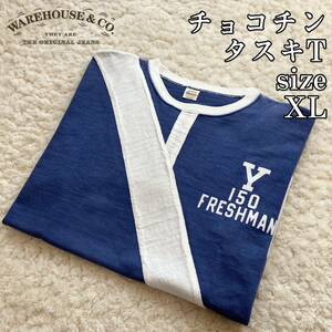 WAREHOUSE チョコチンタスキ リンガーTシャツ XL フロッキー 杢 ウエアハウス