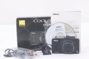 NIKON COOLPIX S9300 ニコン クールピクス GPS コンパクトカメラ デジタルカメラ ブラック 動作未確認 43266-Y