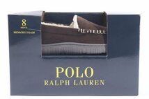 【未使用保管品】POLO RALPH LAUREN ポロ ラルフローレン ボア ルームシューズ 靴 スリッパ 26.5cm ブラウン 茶色 メンズ 箱有 3275-HA_画像1
