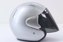 Arai アライ SZ-Ram ジェットヘルメット シルバー系 59.60cm MADE IN JAPAN バイク レーサー ツーリング 2330-KS①_画像2