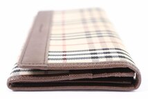 BURBERRY バーバリー 長財布 ノバチェック ロングウォレット 財布 箱付き ブラウン　3604-U_画像3