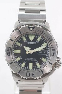 SEIKO セイコー ダイバーズ 200m ブラックモンスター 7S26-0350 自動巻き デイデイト メンズ 腕時計 3071-N