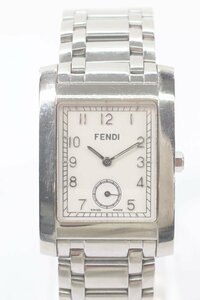 FENDI フェンディ 7000G スモセコ クォーツ メンズ 腕時計 白文字盤 3260-N