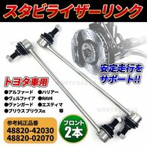 トヨタ プリウス ZVW30 ZVW35 プリウスα ZVW40W ZVW41W スタビライザーリンク スタビリンク フロント 左右 48820-42030 F318_画像1