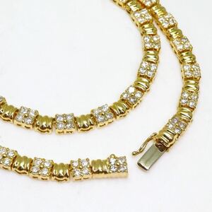 豪華!!美品!!＊Ambrose(アンブローズ)K18天然ダイヤモンドネックレス＊a 31.5g 6.02ct diamond necklace jewelry FD3/FD4