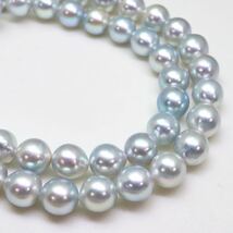 ＊TASAKI(田崎真珠)アコヤ本真珠ネックレス＊m 約36.5g 約43.0cm 7.5~8.0mm パール pearl jewelry necklace silver EC0/EE0_画像4