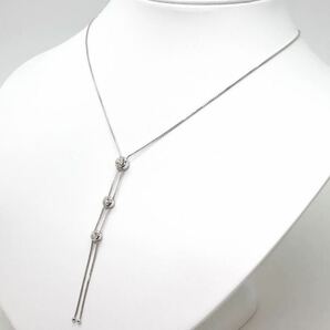 美品!!調節自由!!＊TASAKI(田崎真珠)K18WG 天然ダイヤモンドネックレス＊m 5.9g 0.57ct diamond jewelry necklace pendant EH5/EH0の画像2