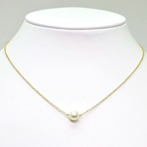 ＊MIKIMOTO(ミキモト)K18アコヤ本真珠ペンダント＊m 2.9g パール pearl ジュエリー jewelry pendant EA1/EA