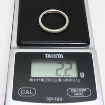 ＊GSTV(ジーエスティーヴィー)Pt950天然ダイヤモンドフルエタニティリング＊a 2.2g 14.0号 0.55ct diamond ジュエリー ring指輪 EB4/EB9_画像10