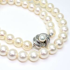 証明書付き!!＊TASAKI(田崎真珠)アコヤ本真珠ネックレス＊a 43.5g 42.0cm 8.0~8.5mm パール pearl necklace jewelry silver EE0/EG0