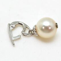 ＊アコヤ本真珠ネックレス・ペンダントトップ＊m 約37.9g 約44.0cm 約7.5~8.0mm あこや pearl necklace accessory jewelry silver DH0/EA5_画像7