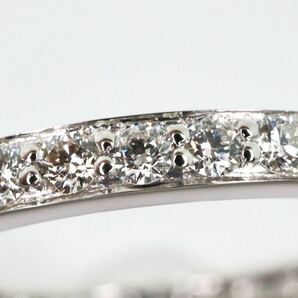 ＊GSTV(ジーエスティーヴィー)Pt950天然ダイヤモンドフルエタニティリング＊a 2.2g 14.0号 0.55ct diamond ジュエリー ring指輪 EB4/EB9の画像5