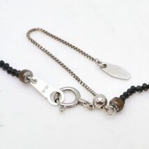 ＊K18WG 天然ブラックダイヤモンドネックレス＊m 約4.2g 約47.0cm black diamond ジュエリーjewelry necklace EA0/EA8_画像6