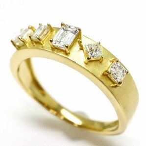 ＊GSTV(ジーエスティーヴィー)K18天然ダイヤモンドリング＊m 約4.1g 約15.0号 約0.45ct diamond ジュエリー ring指輪 ED1/ED9の画像1