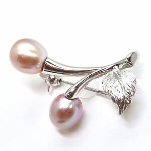 ＊MIKIMOTO(ミキモト)本真珠ブローチ＊a 約4.0g pearl パール accessory broach jewelry silver DA0/DA