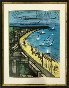 【特価】　≪　 ベルナール ビュッフェ　 ≫　 オリジナル リトグラフ【石版画】　　 LA PLAGE DE LA BAULE　　 1979年　　 BERNARD BUFFET