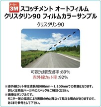 透明 遮熱 3M クリスタリン90 トヨタ パッソ (10系 C10) 車種別 カット済みカーフィルム フロントドア用_画像3