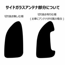 【ノーマルスモーク透過率26％】ホンダ フィット(Fit)/フィットハイブリッド(GK3/GK4/GK5/GK6/GP5/GP6) カット済みカーフィルム リアセット_画像2