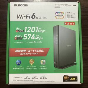 Wi-Fi 6(11ax) 1201+574Mbps Wi-Fi ギガビットルーターWRC-X1800GS-B/ 中古/動作済みの画像1