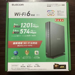 Wi-Fi 6(11ax) 1201+574Mbps Wi-Fi ギガビットルーターWRC-X1800GS-B/ 中古/動作済み